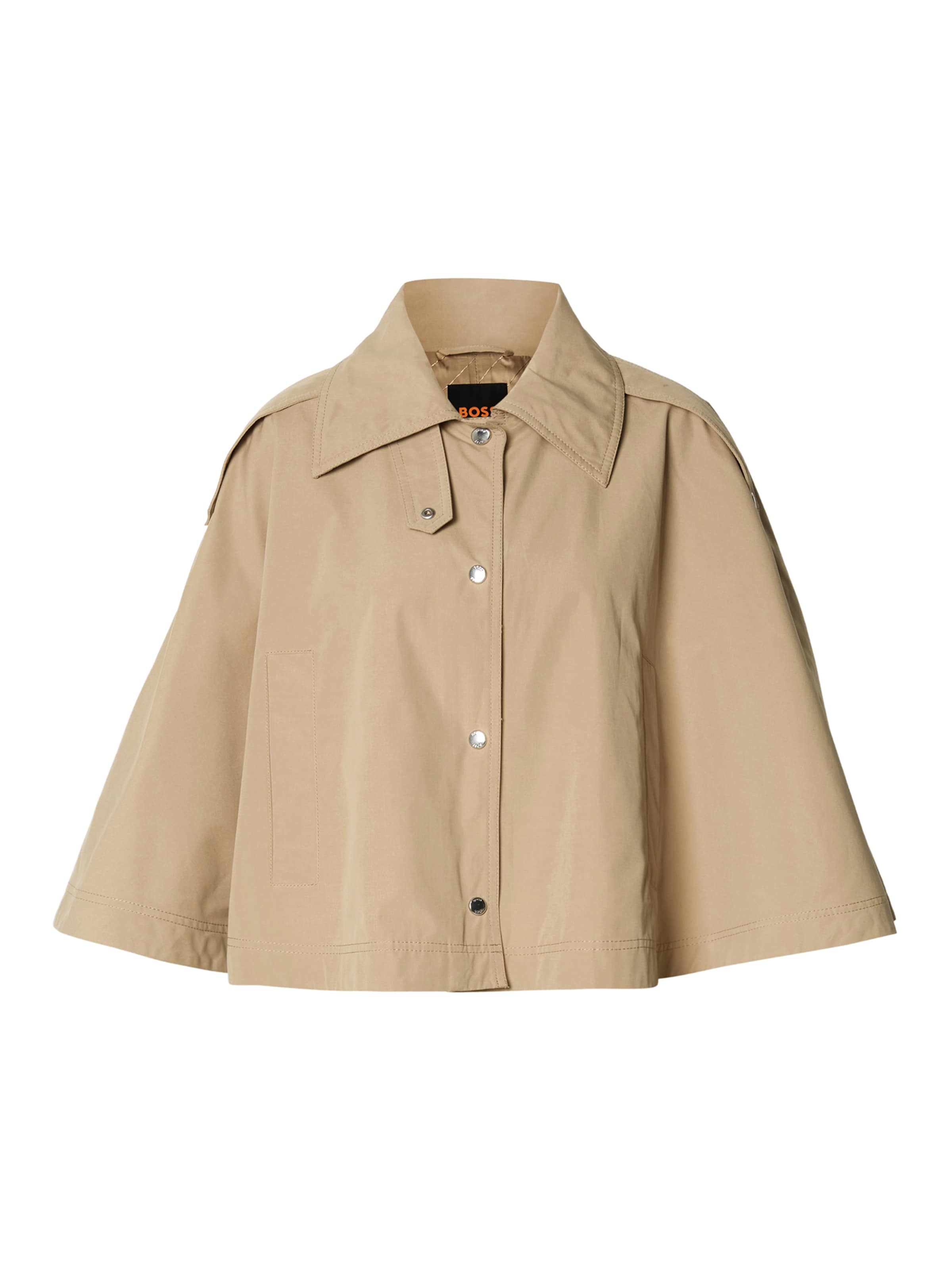 BOSS Cape 'C_Clari' in Braun: Vorderseite