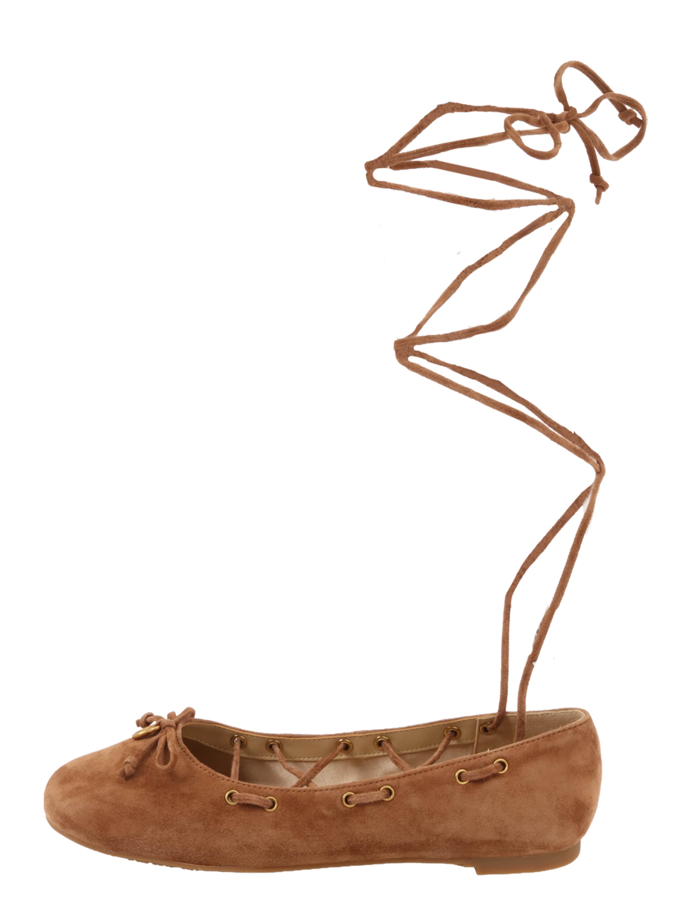 MICHAEL Michael Kors Bokaszíj balerina 'SHAE' - barna: elől