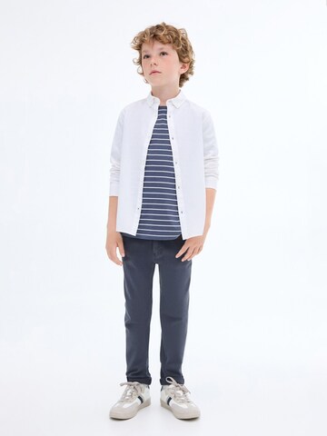 MANGO KIDS Regular Broek 'PERU' in Blauw: voorkant