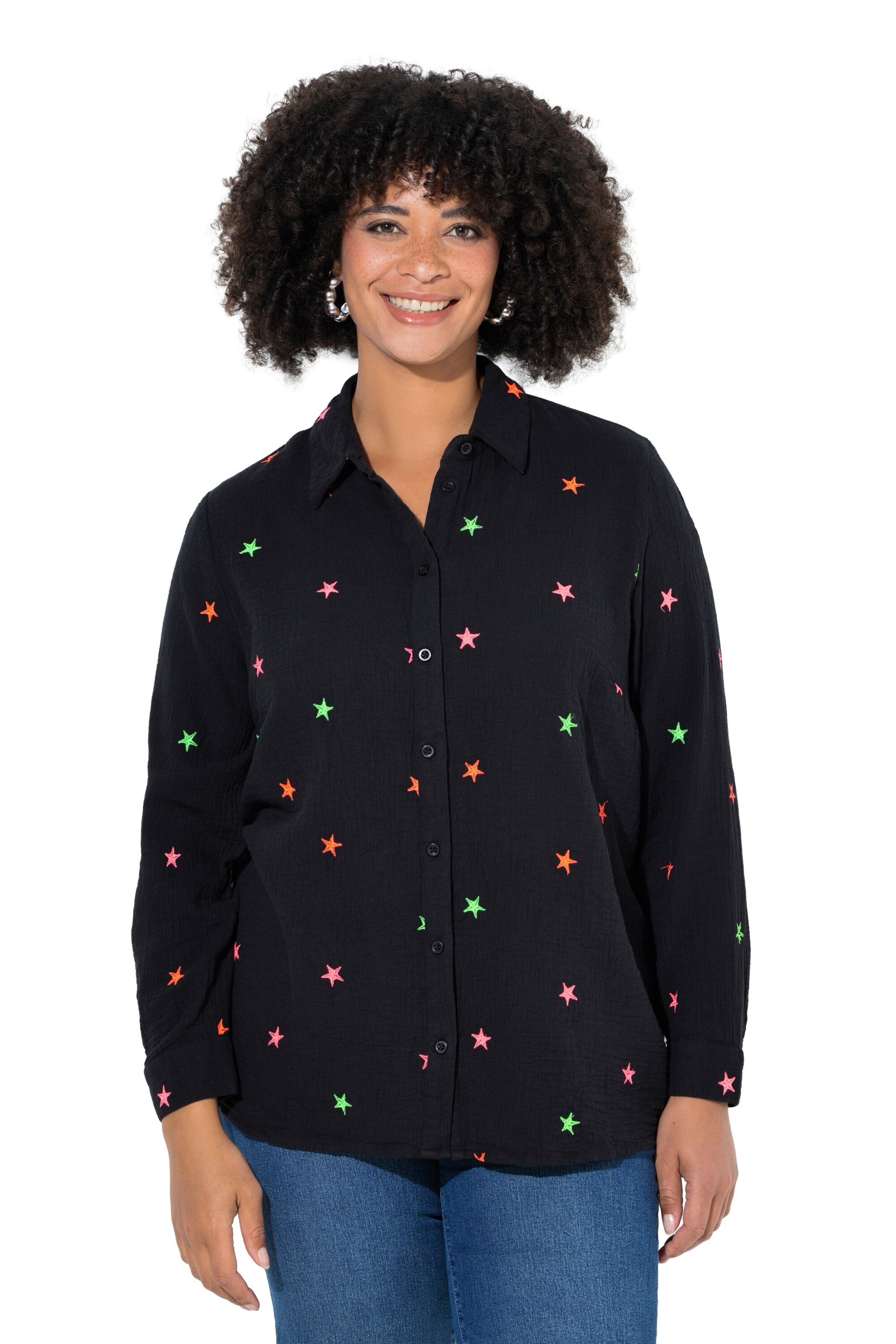 Angel of Style Blouse in Black: front