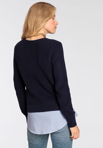 DELMAO Pullover in Blau