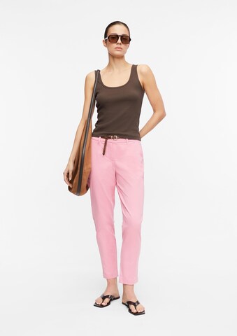 Regular Pantalon COMMA en rose