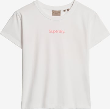 Superdry T-Shirt in Weiß: Vorderseite