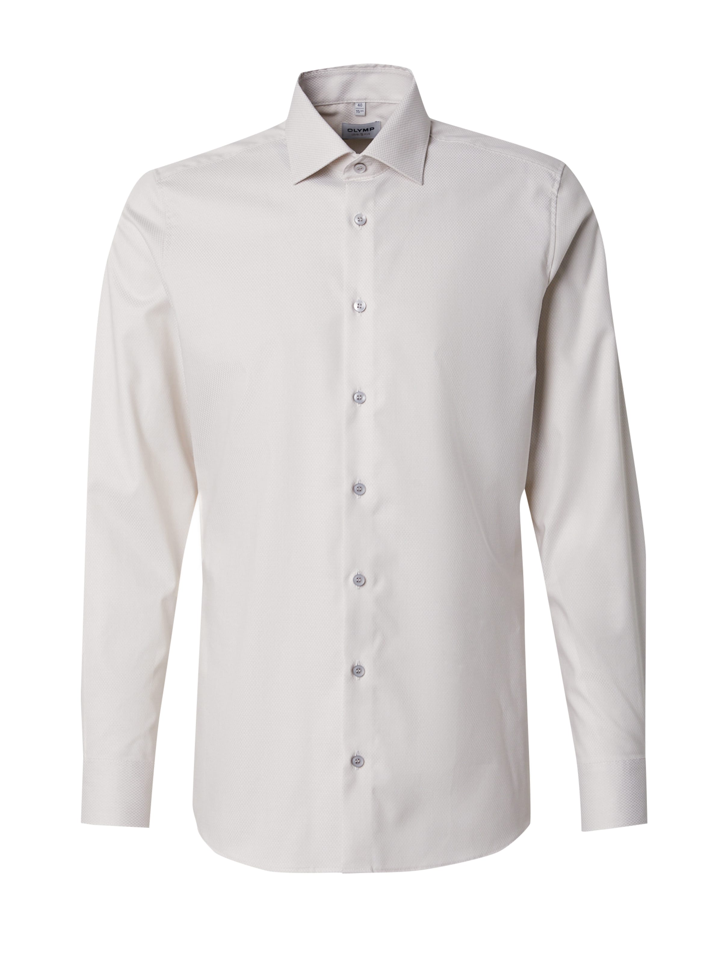 OLYMP Úzky strih Košeľa - Biela: predná strana