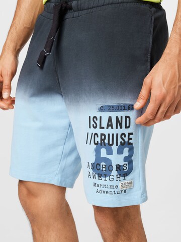 Largi Pantaloni 'Dip-Dye' de la CAMP DAVID pe albastru