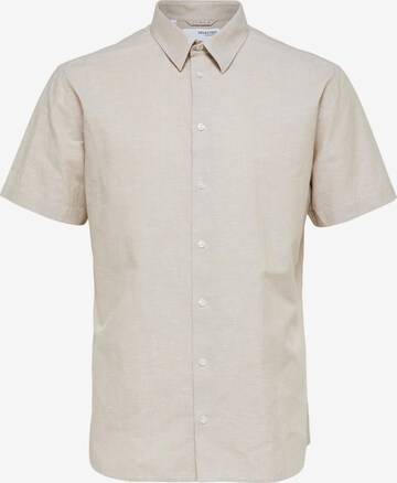 Camicia di SELECTED HOMME in beige: frontale