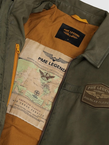 PME Legend - Chaqueta de entretiempo 'Summer Hudson leather jacket' en verde