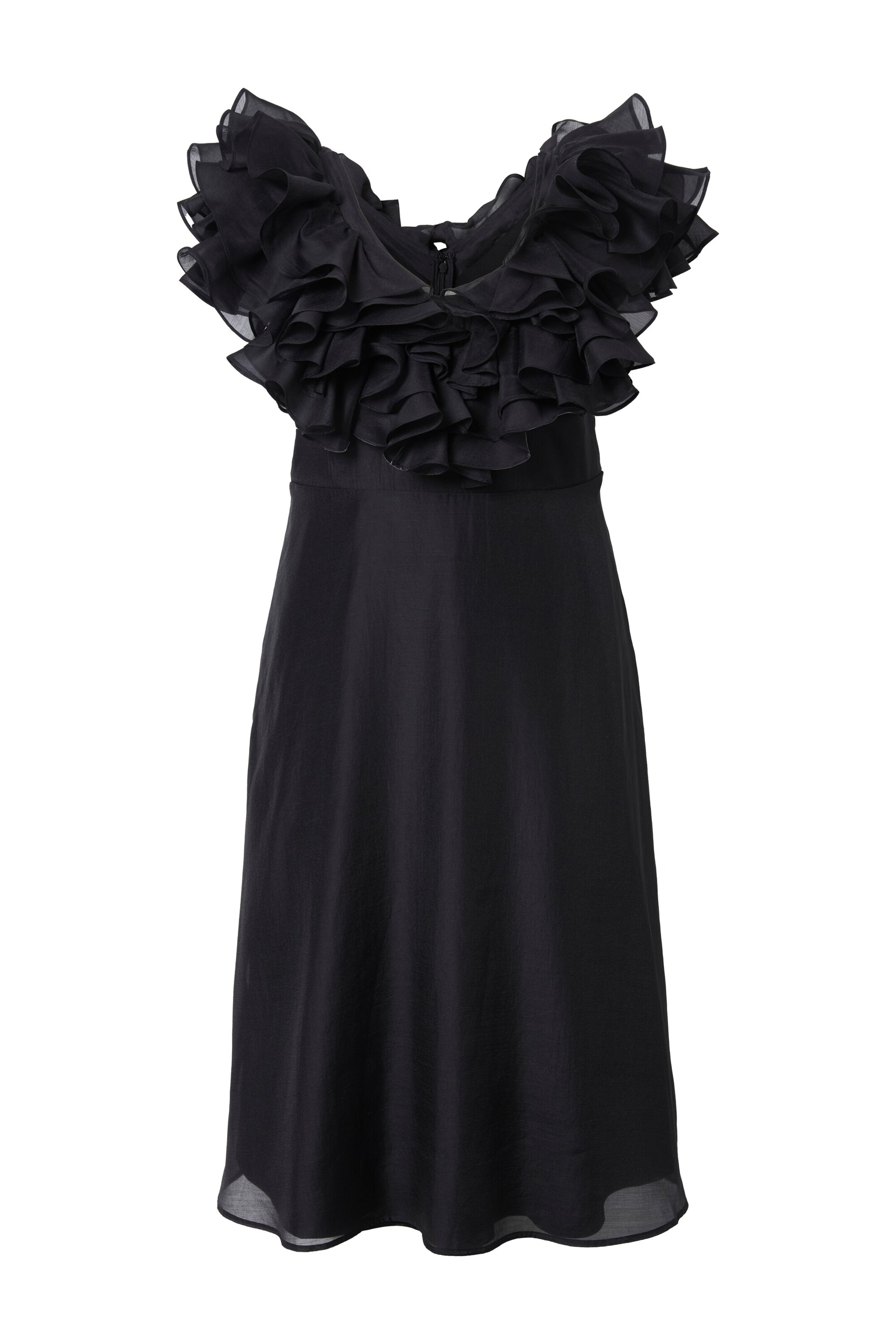 Robe Ulla Popken en noir : devant