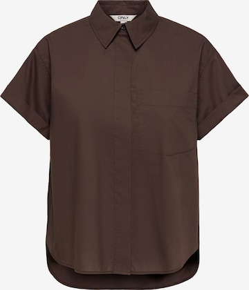 ONLY Blouse 'ONLKERI' in Bruin: voorkant
