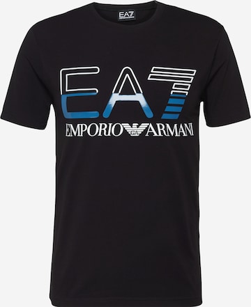 EA7 Emporio Armani - Camiseta en negro: frente