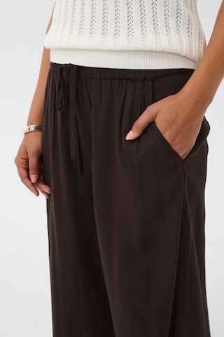 Kaffe Wide leg Trousers 'KAmilia' in Brown