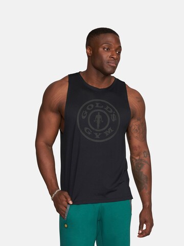 T-Shirt fonctionnel 'Pierce' GOLD´S GYM APPAREL en noir : devant