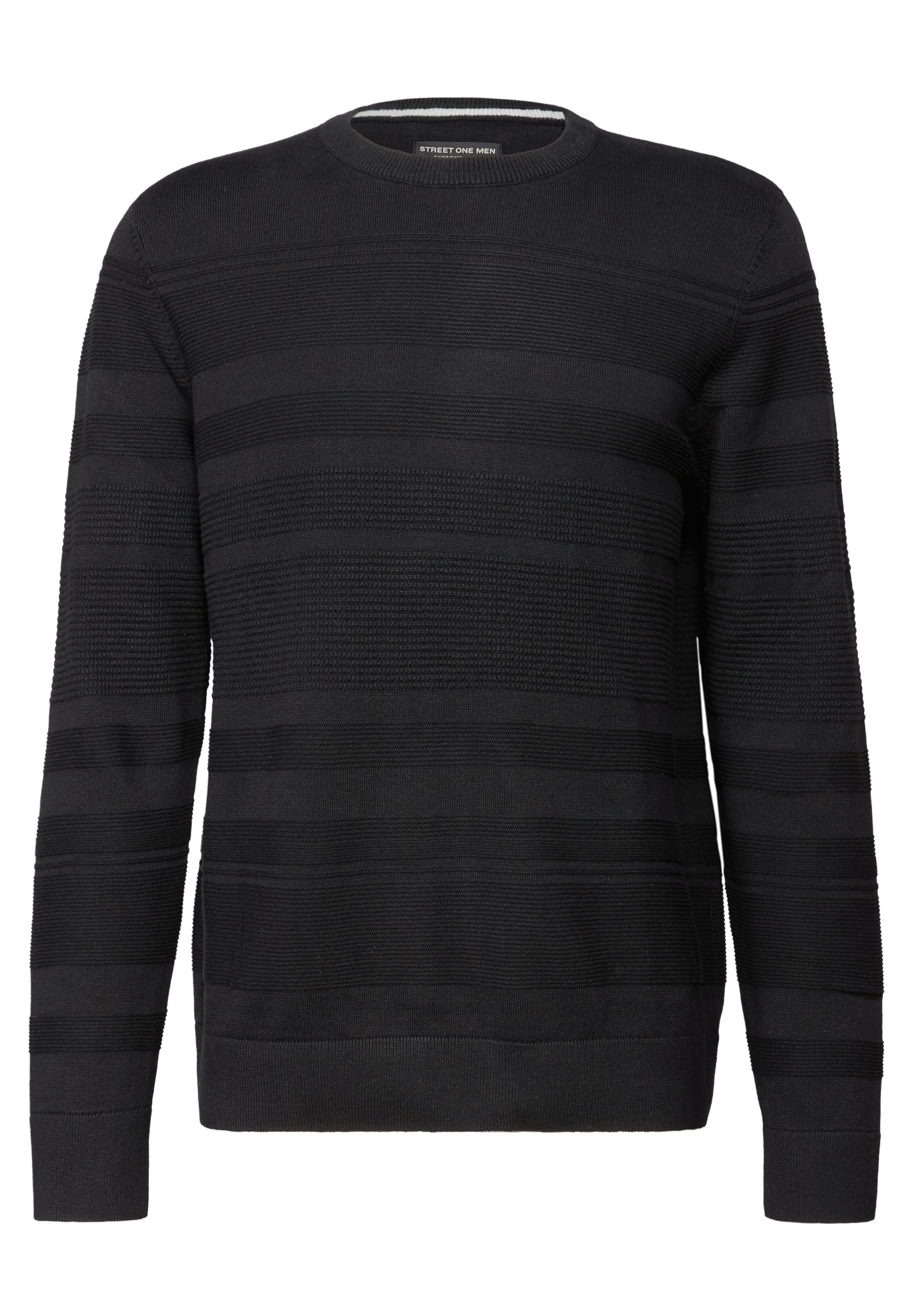 Street One MEN Sweater in Black: front