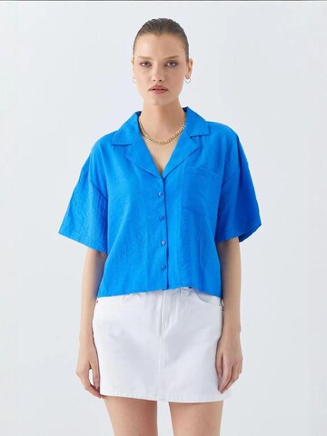 MixRay Blouse in Blauw: voorkant