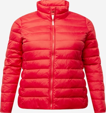ONLY Carmakoma Between-Season Jacket 'Tahoe' in Red: front
