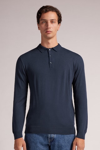 IUMAN Intimissimi Uomo Pullover in Blau: Vorderseite