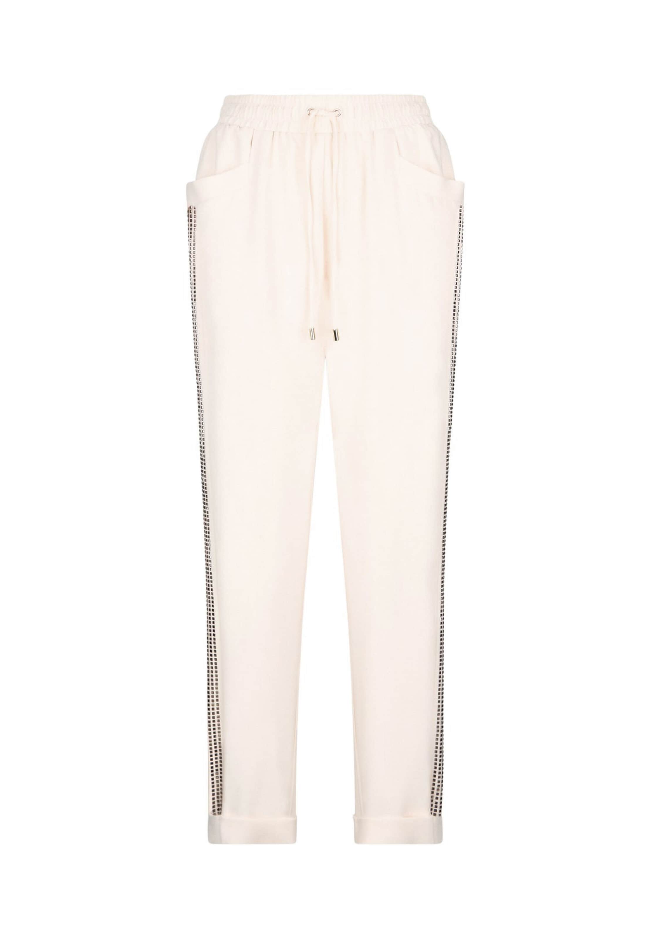 Liu Jo Regular Trousers in White: front