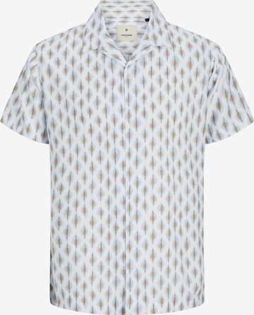 JACK & JONES Button Up Shirt 'Lincoln' in Blue: front