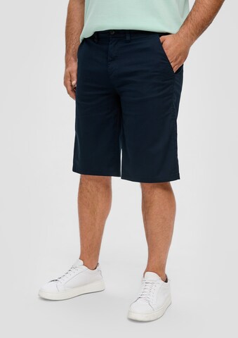 s.Oliver Regular Chino in Blauw: voorkant