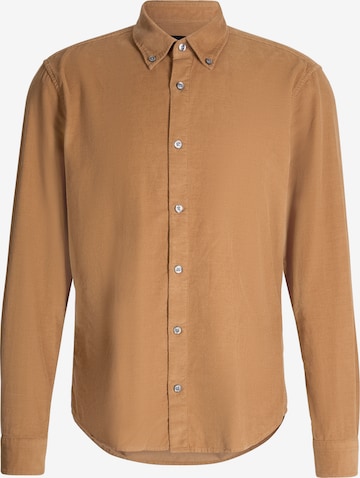 STRELLSON Button Up Shirt 'Corey ' in Brown: front