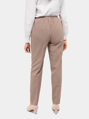 Goldner Regular Pleated Pants in Beige