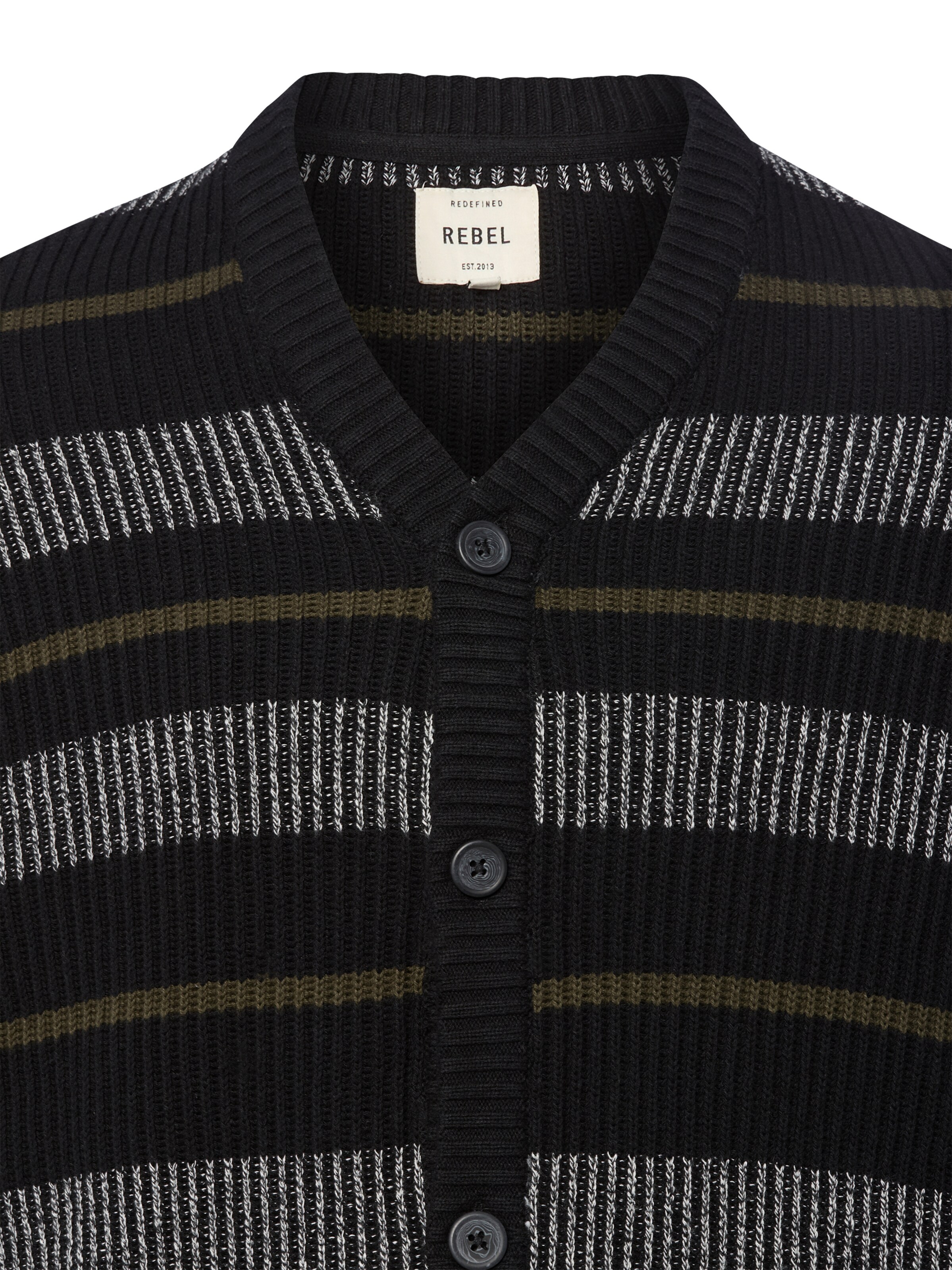 Redefined Rebel Knit Cardigan 'RRMiller ' in Black