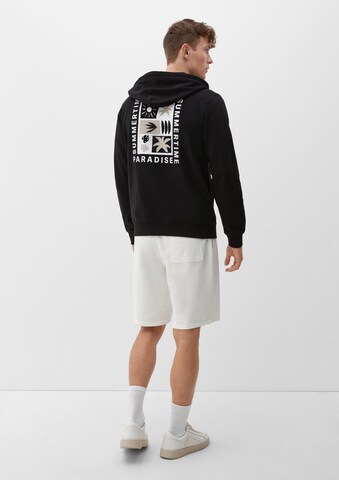 s.Oliver Zip-Up Hoodie in Black