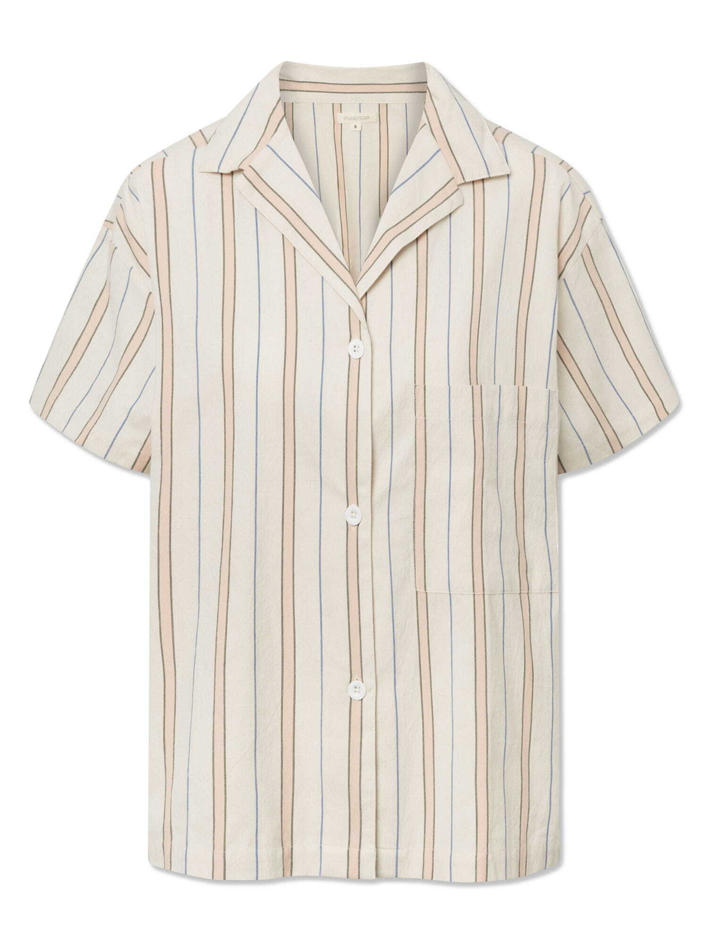 Chemisier STUDIO FEDER en beige : devant