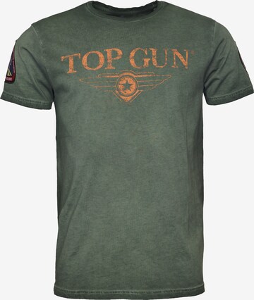 TOP GUN Shirt '20213001 ' ' in Groen: voorkant