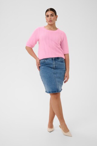 KAFFE CURVE Pullover 'Lotia' i pink