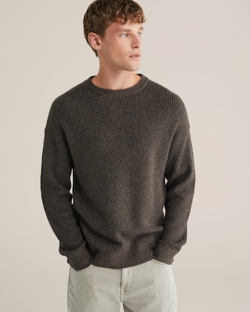 WE Fashion Svetr – hnědá: přední strana