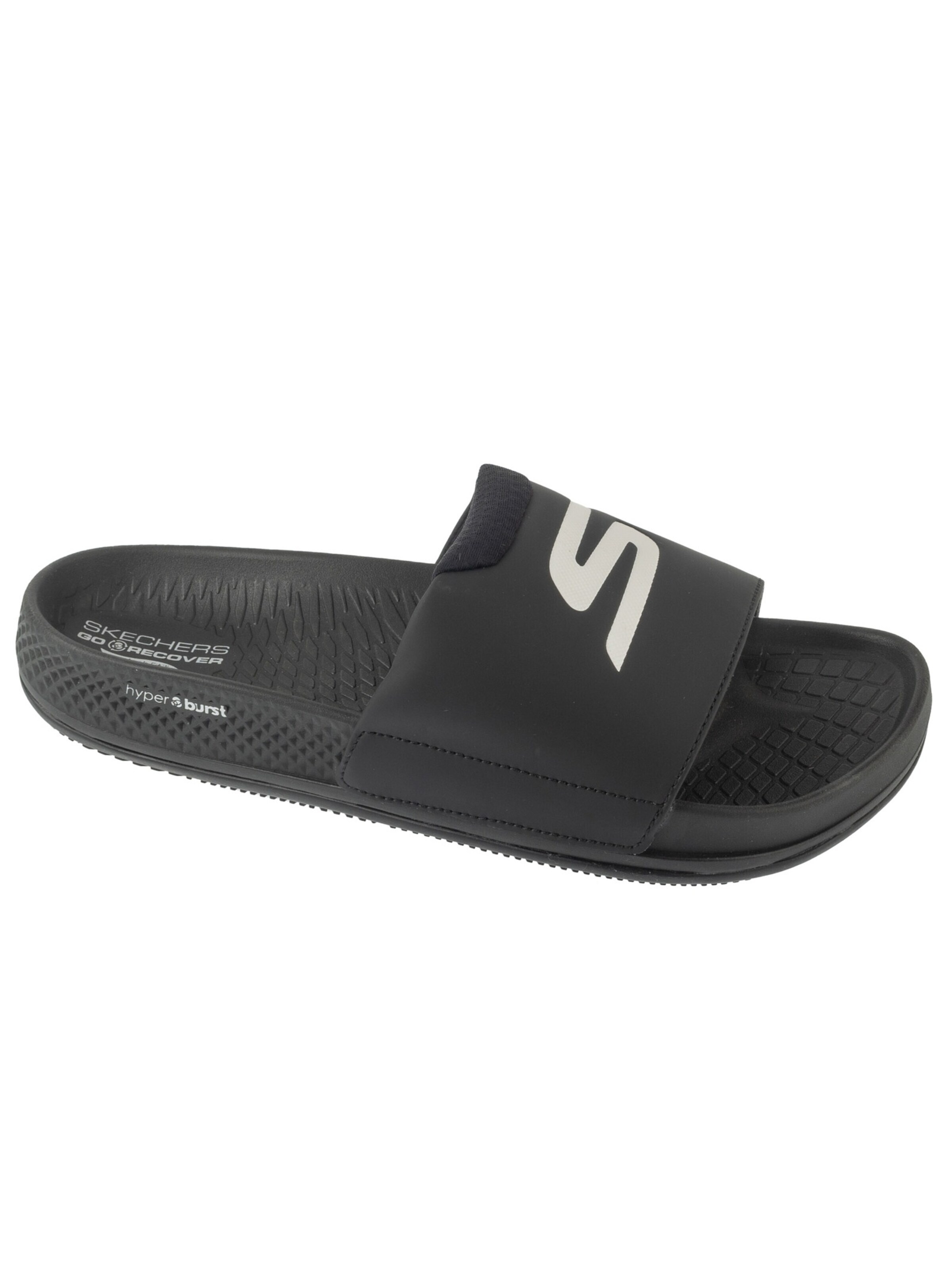 SKECHERS Strand-/badschoen 'Skechers Arch Fit Hyper Slide' in Zwart: voorkant