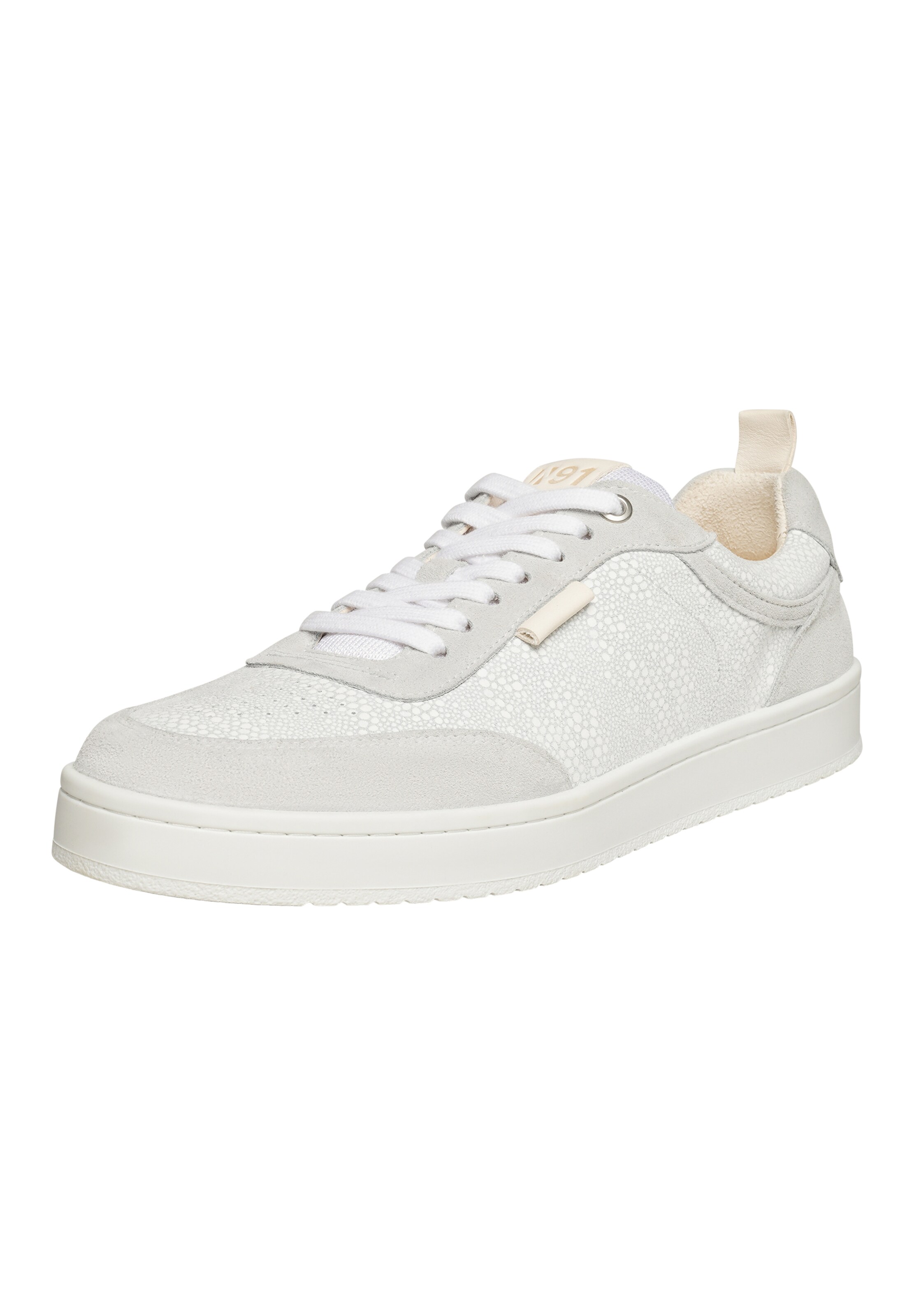 N91 Sneakers laag 'Court' in Wit: voorkant