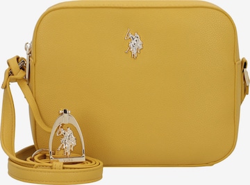 Borsa a tracolla 'Jones' di U.S. POLO ASSN. in giallo: frontale