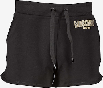 MOSCHINO Regular Pants in Black: front