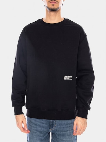 CAT Sweatshirt 'Stars and Stripes Crewneck Black' i sort
