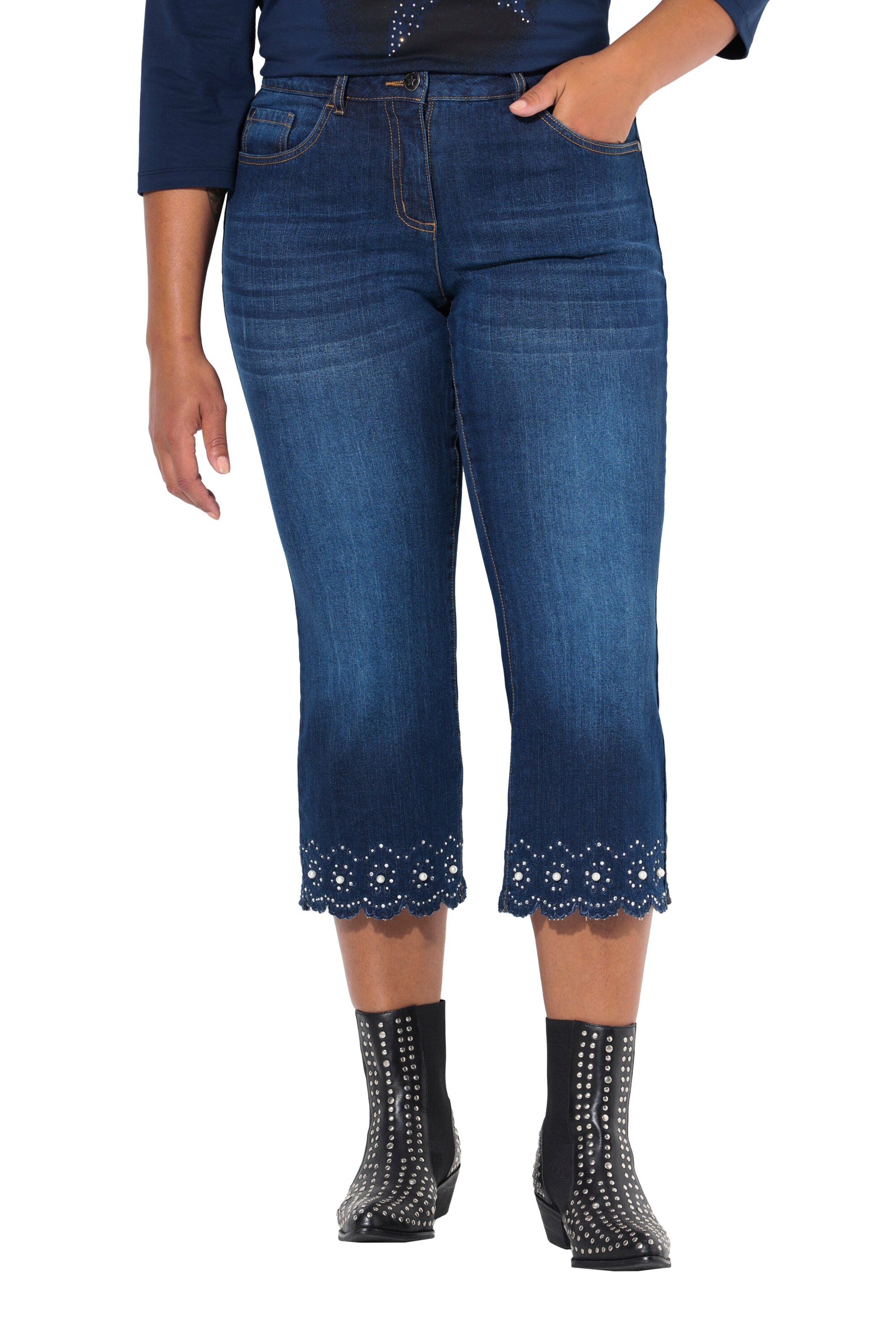 Angel of Style Flared Jeans in Blauw: voorkant