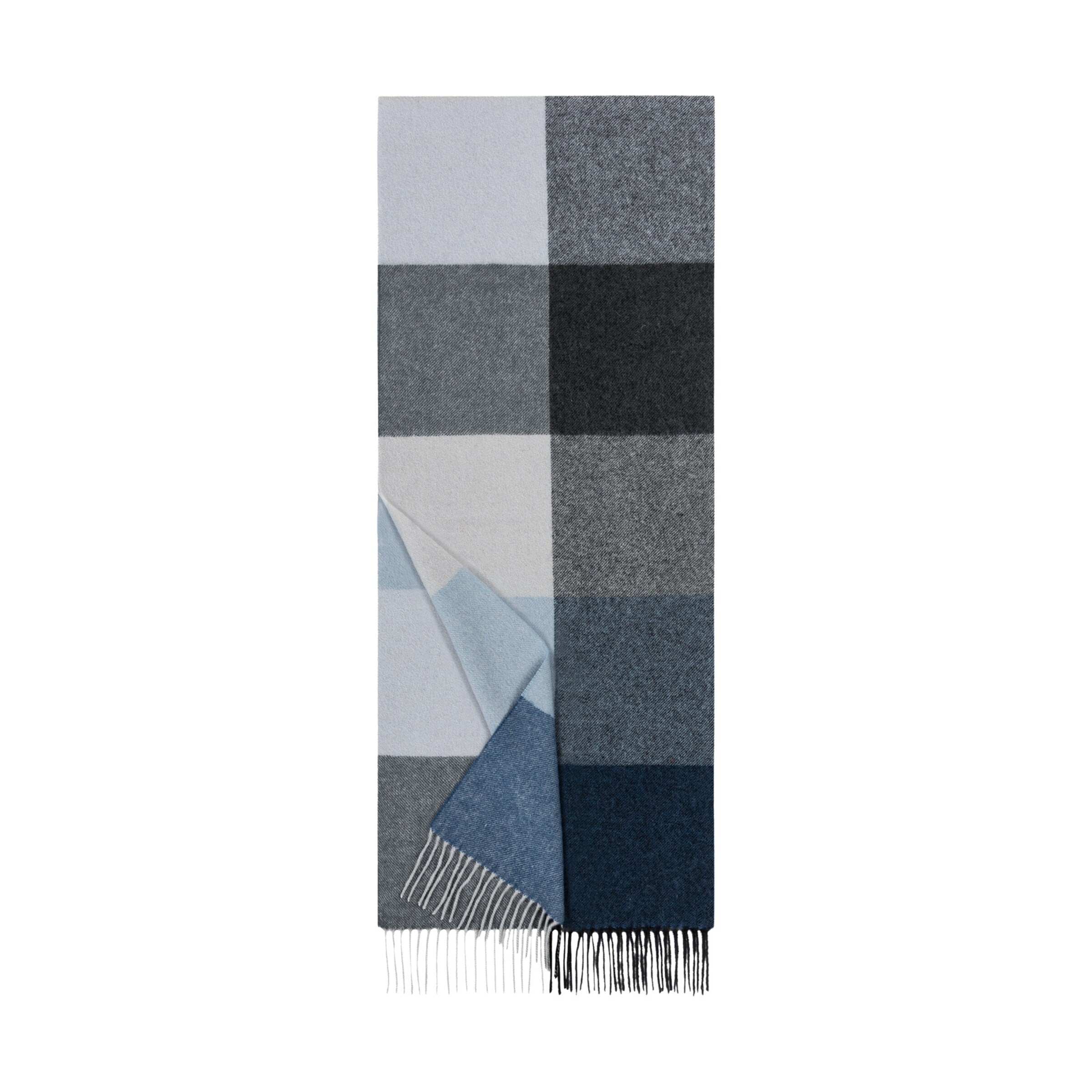 Roeckl Schal 'COLOURED SQUARES DAMEN' in Grau: Vorderseite