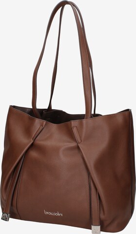 Braccialini Shoulder Bag in Brown: front