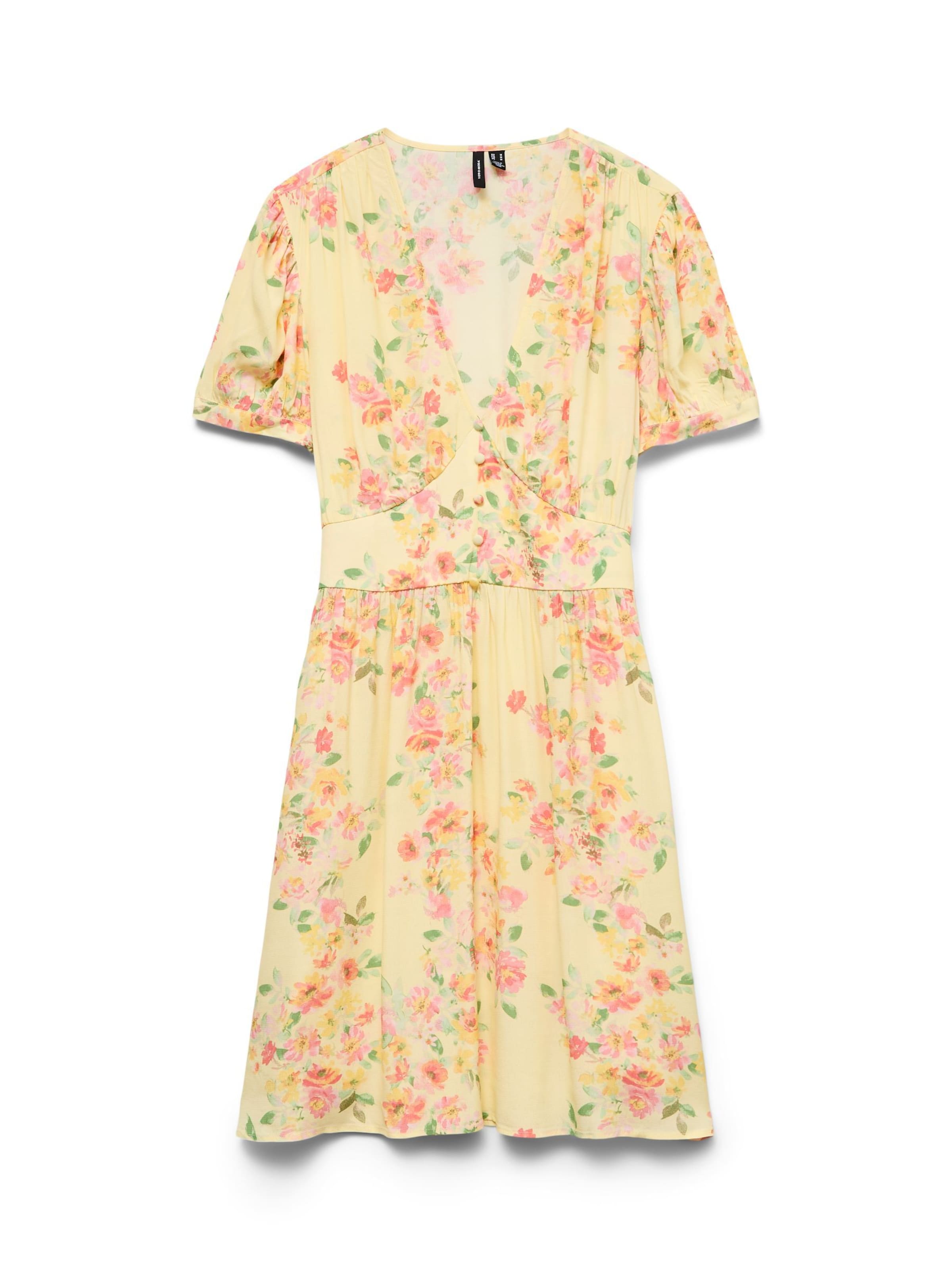 VERO MODA Dress 'VMVilma' in Yellow / Pastel yellow / Green / Rose, Item view