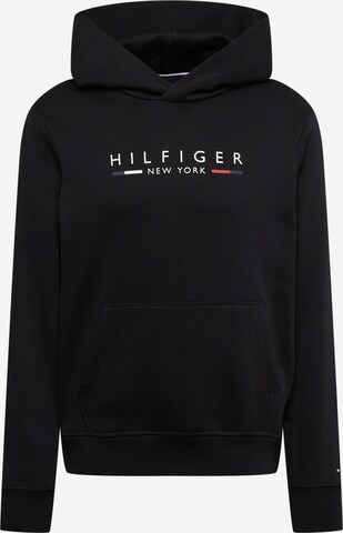 TOMMY HILFIGER Sweatshirt 'NEW YORK' in Zwart: voorkant