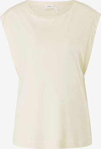 s.Oliver BLACK LABEL - Camiseta en amarillo: frente