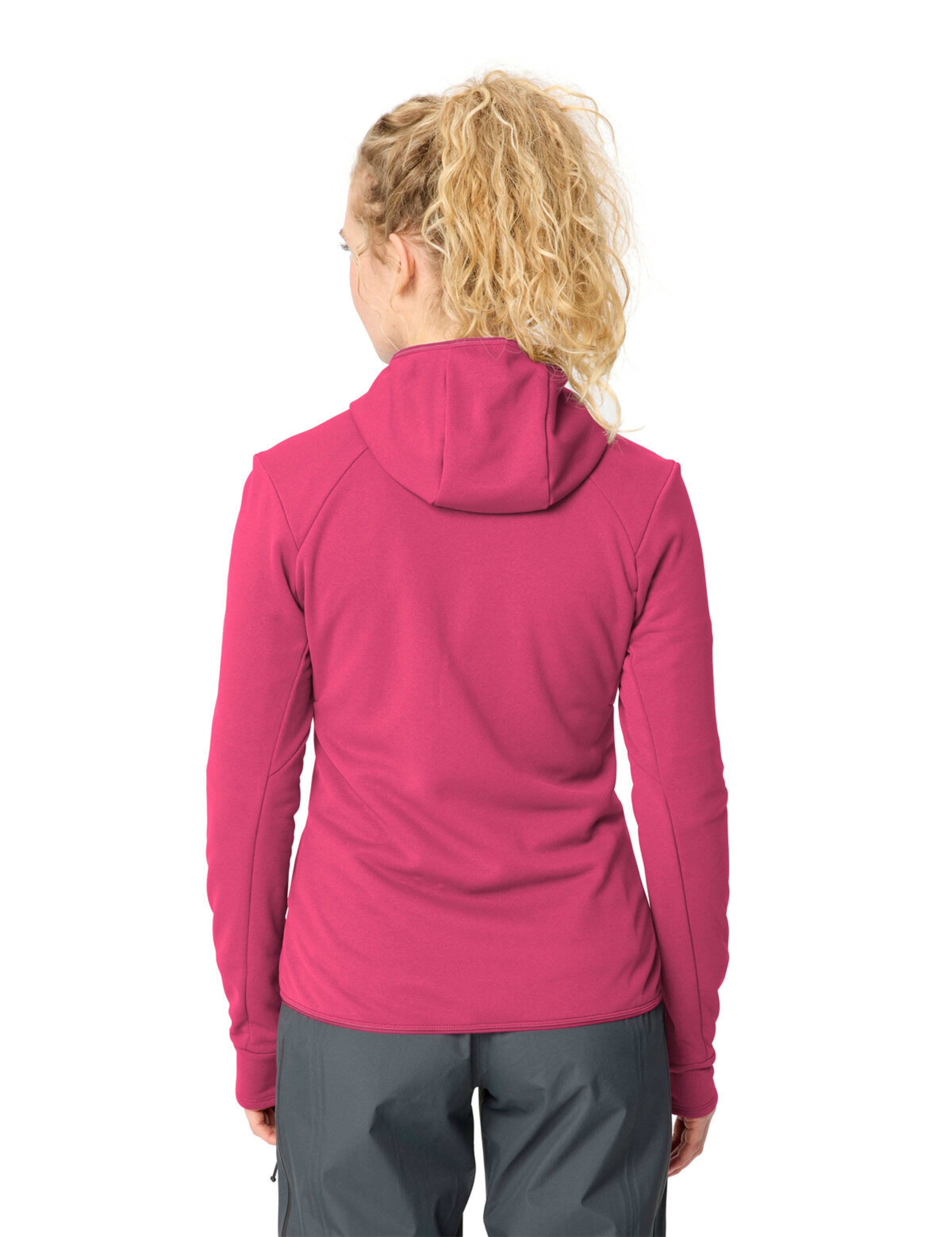 VAUDE Athletic fleece jacket 'Monviso III' in Pink