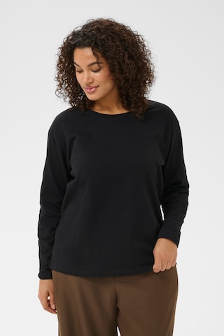 KAFFE CURVE - Camisa 'KCHellen' em preto: frente