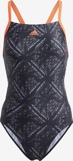 Costume intero sportivo ADIDAS PERFORMANCE di colore grigio / arancione / nero / bianco, Visualizzazione prodotti