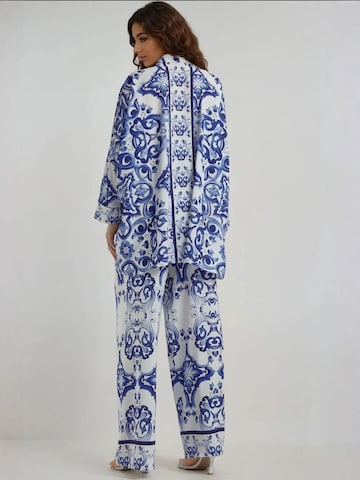 Hiccup Set: Bluse und Hose in Blau