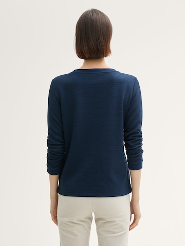 TOM TAILOR Sweatshirt i blå
