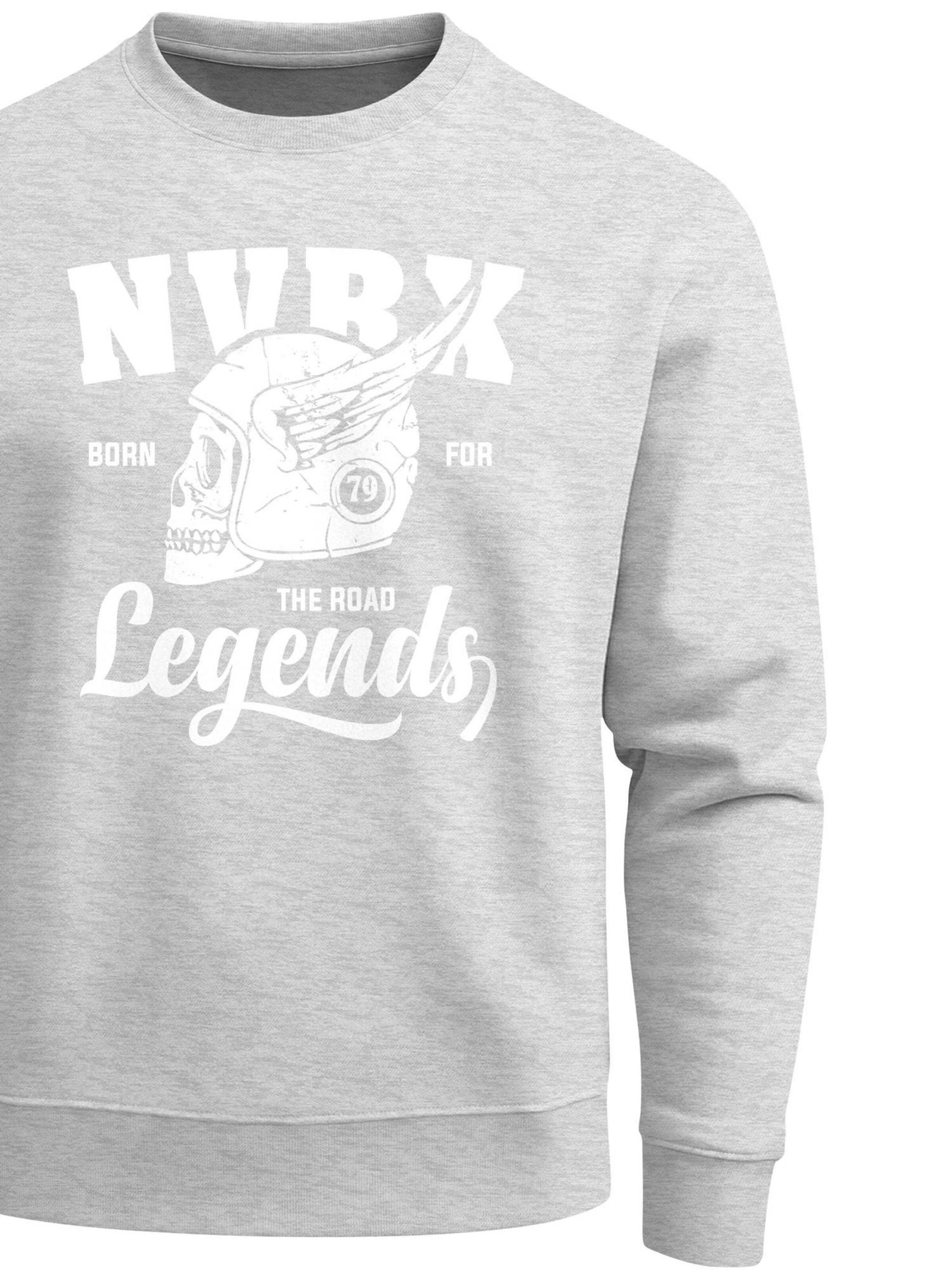 Neverless Sweatshirt 'Legends Race Skull'‌‌‌‌‌ in Grau