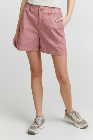 Oxmo Regular Chino 'Chai' in Roze: voorkant