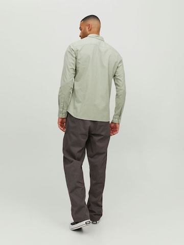 žalia JACK & JONES Standartinis modelis Marškiniai 'BROOK'